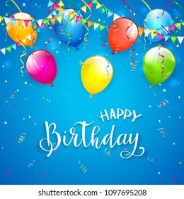 Happy Birthday Greeting Card Design Stock Illustration 1726810600