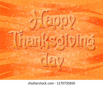 text happy thanksgiving day vector illustration isolated on background