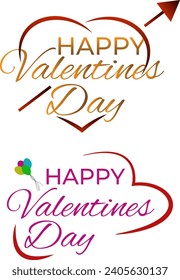 text happy valentines day vector