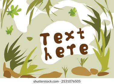 Text here background Flora soft