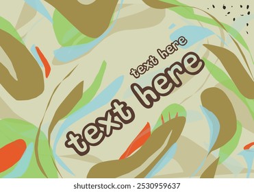 Text here floral abstract natural background