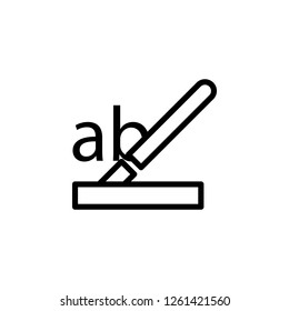 text highlight color icon. Can be used for web, logo, mobile app, UI, UX