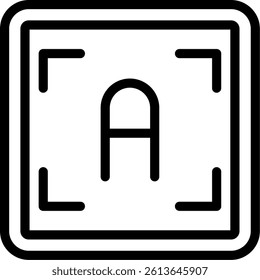 Text Highlight Line Vector Icon Design