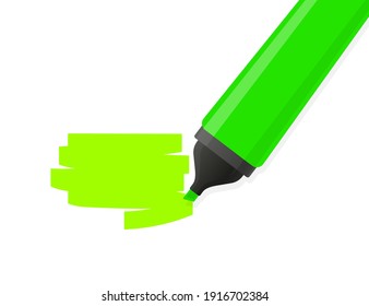 Text highlighter area, great design for any purposes. Vector abstract background. Realistic vector. Marker pen highlight.