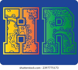 Text HR Vector Design Illustrator