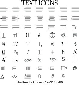 Text icon [62] vector eps 10