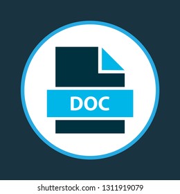Text icon colored symbol. Premium quality isolated file doc element in trendy style.