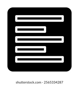 Text icon. Concept of writing, editing, and formatting.