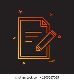 Text icon design vector