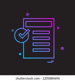 Text icon design vector