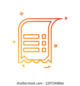 Text icon design vector