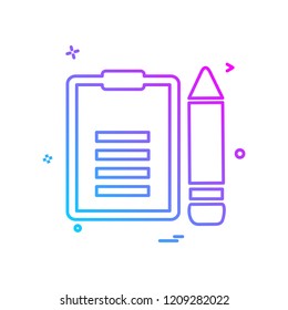 Text icon design vector