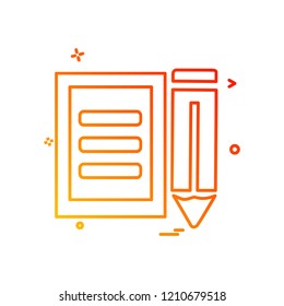Text icon design vector