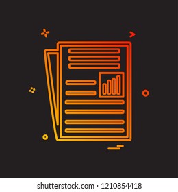 Text icon design vector