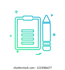 Text icon design vector