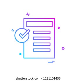 Text icon design vector