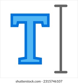 Text Icon, Design Vector Art Illustration