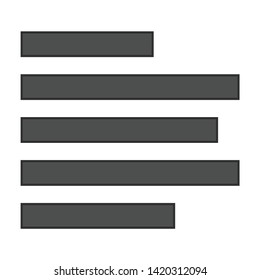 text icon. flat illustration of text vector icon for web