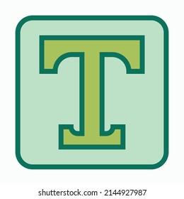 text icon, font vector illustration