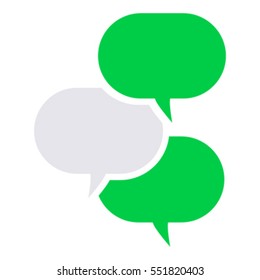 Text icon - Glyph - Green and grey