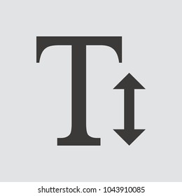 text Icon isolated of flat style. Vector illustration.