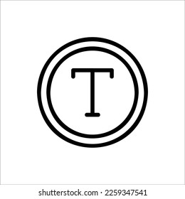 Textsymbol mit isoliertem Vektorgrafik und transparentem Hintergrund 