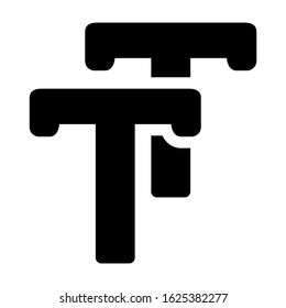 text icon or logo isolated sign symbol vector illustration - high quality black style vector icons
