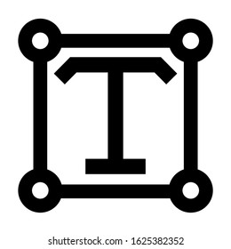 text icon or logo isolated sign symbol vector illustration - high quality black style vector icons
