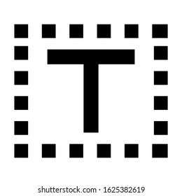 text icon or logo isolated sign symbol vector illustration - high quality black style vector icons
