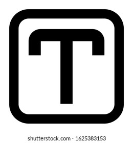 text icon or logo isolated sign symbol vector illustration - high quality black style vector icons
