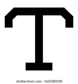 text icon or logo isolated sign symbol vector illustration - high quality black style vector icons
