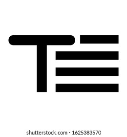 text icon or logo isolated sign symbol vector illustration - high quality black style vector icons
