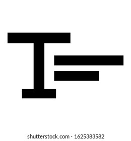 text icon or logo isolated sign symbol vector illustration - high quality black style vector icons
