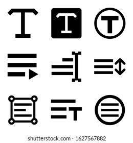 text icon or logo isolated sign symbol vector illustration - Collection of high quality black style vector icons

