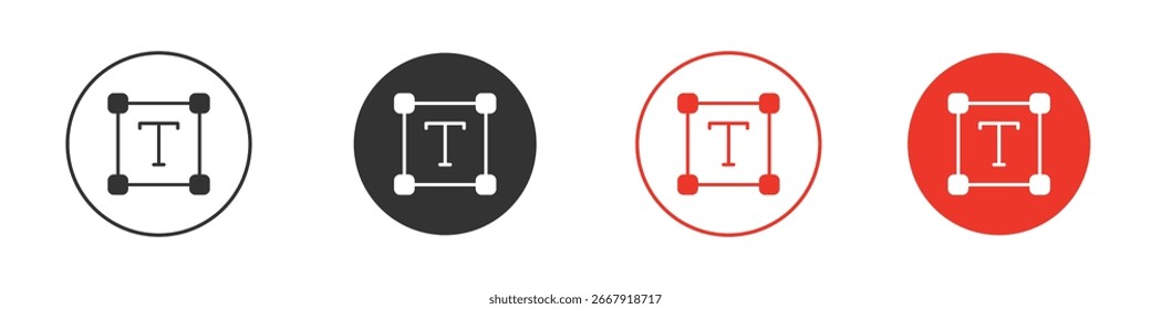 Textsymbol für Logo, Vektorzeichensymbol für Design