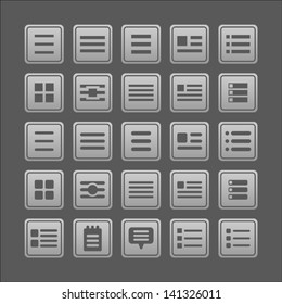 Text icon set