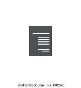 text icon. sign design