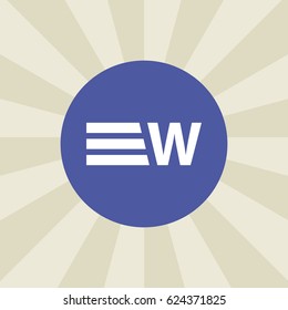 text icon. sign design. background