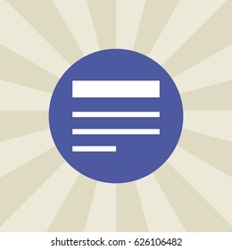 text icon. sign design. background