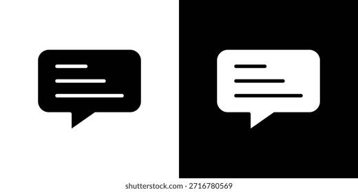Icono de texto silueta Ilustración vectorial estilo plano aislado