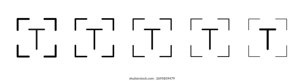 Textsymbol Vektorgrafik