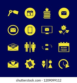 text icon. text vector icons set flower, books and apple, update time and black friday calendar