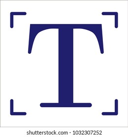 Text icon. Vector Illustratio.
