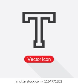 Text Icon Vector Illustration Eps10