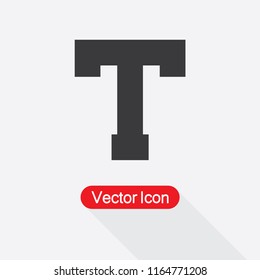 Text Icon Vector Illustration Eps10