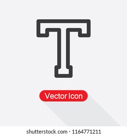 Text Icon Vector Illustration Eps10