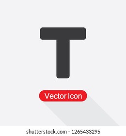 Text Icon Vector Illustration Eps10