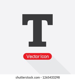 Text Icon Vector Illustration Eps10