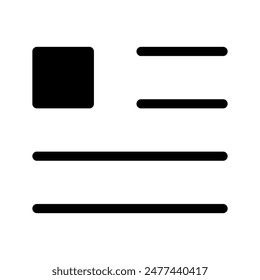 Text Icon Vector Symbol Design Illustration