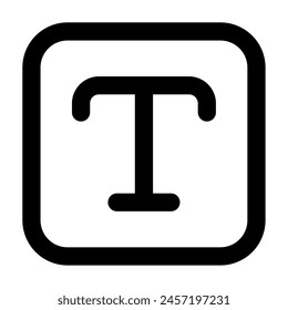 Text icon for web, app, infographic, etc